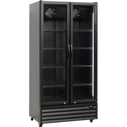 Scancool displaykøler 660L sort