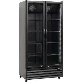 Scancool displaykøler 660L sort