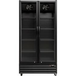 Scancool displaykøler 660L sort