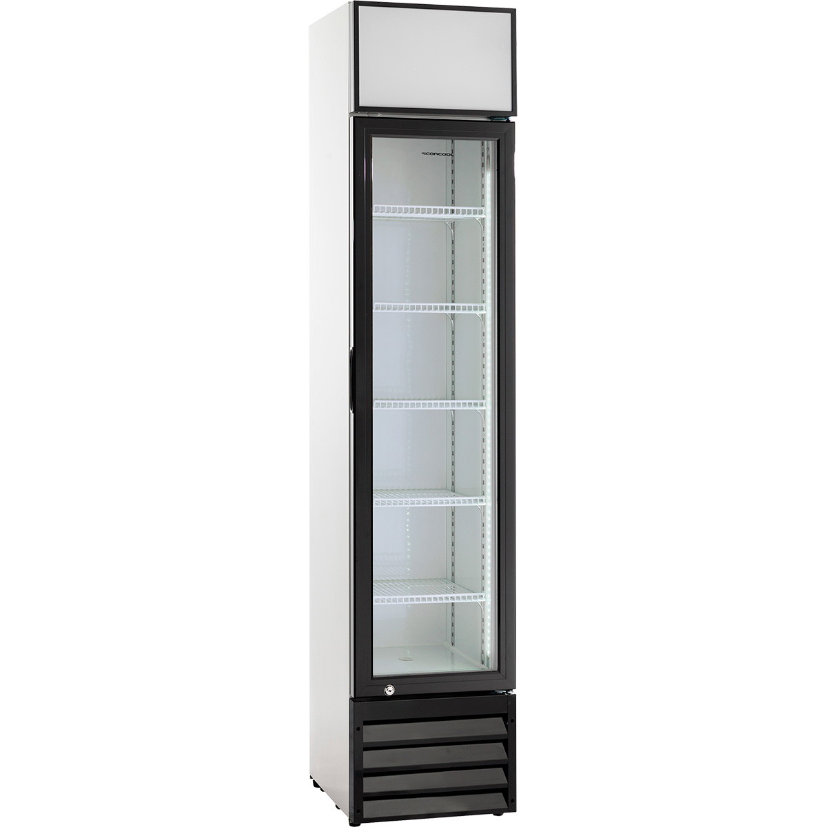 Scancool displaykøler 133L sort/hvid