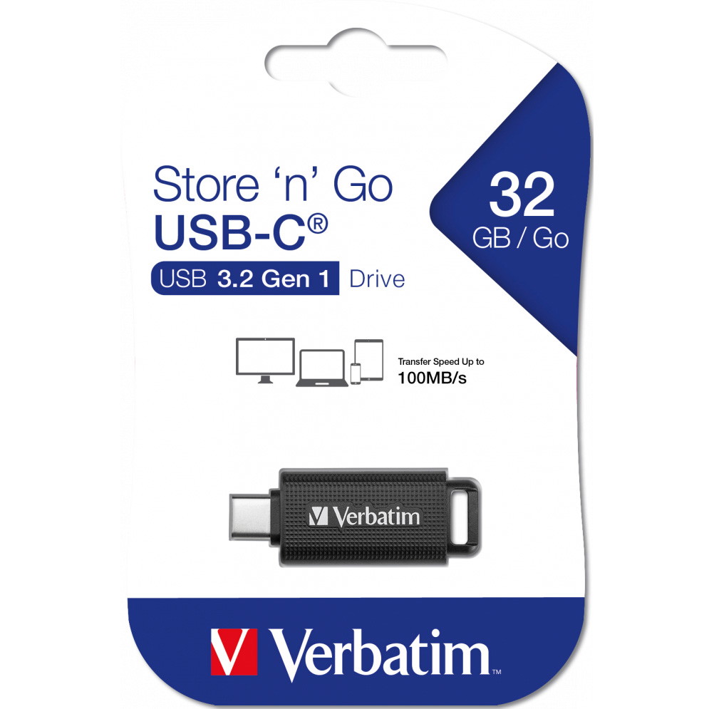 Verbatim Store'n'Go USB-C flashdrev 32GB