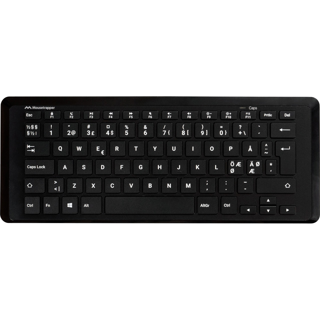 Mousetrapper Type Mini tastatur kablet sort