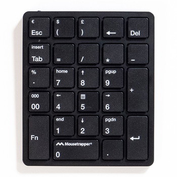 Mousetrapper NumPad tastatur trådløs sort