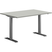 Hævesænkebord 120x80cm sortgrå lysgrå