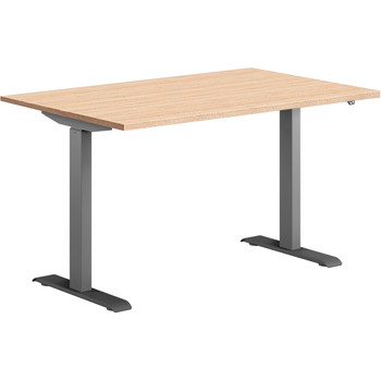 Hævesænkebord 120x80cm sortgrå eg