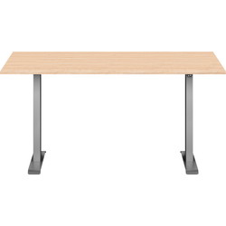 Hævesænkebord 140x80cm alu eg