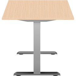 Hævesænkebord 140x80cm alu eg