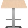 Hævesænkebord alu stel 160x80cm eg laminat m. lige kant