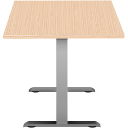 Hævesænkebord alu stel 160x80cm eg laminat m. lige kant