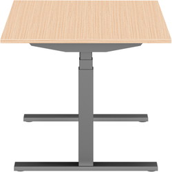 Pro hævesænkebord 120x80cm sortgrå eg