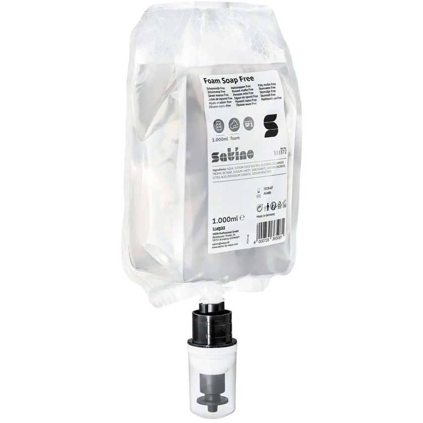 6 x Satino SF1 skumsæbe uden parfume 1000ml