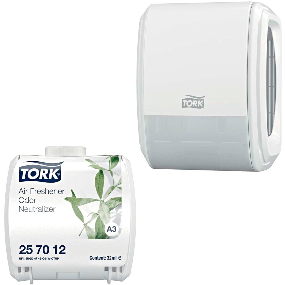 Tork Constant Airfreshener Neutral + gratis dispenser hvid