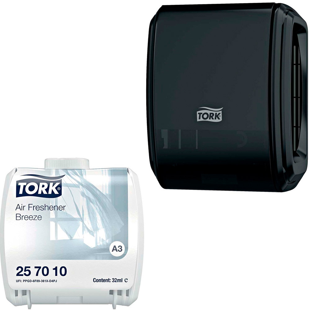 Tork Constant Airfreshener Breeze + gratis dispenser sort