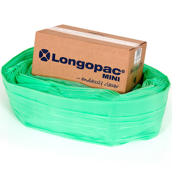 6 x Miniaffaldspose Bio 45m grøn