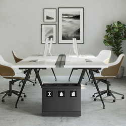 Bica Basic 830 affaldsstation 3x10L antracit