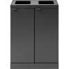 Bica Basic 871 affaldsstation 2x45L antracit