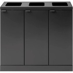 Bica Basic 870 affaldsstation 3x45L antracit