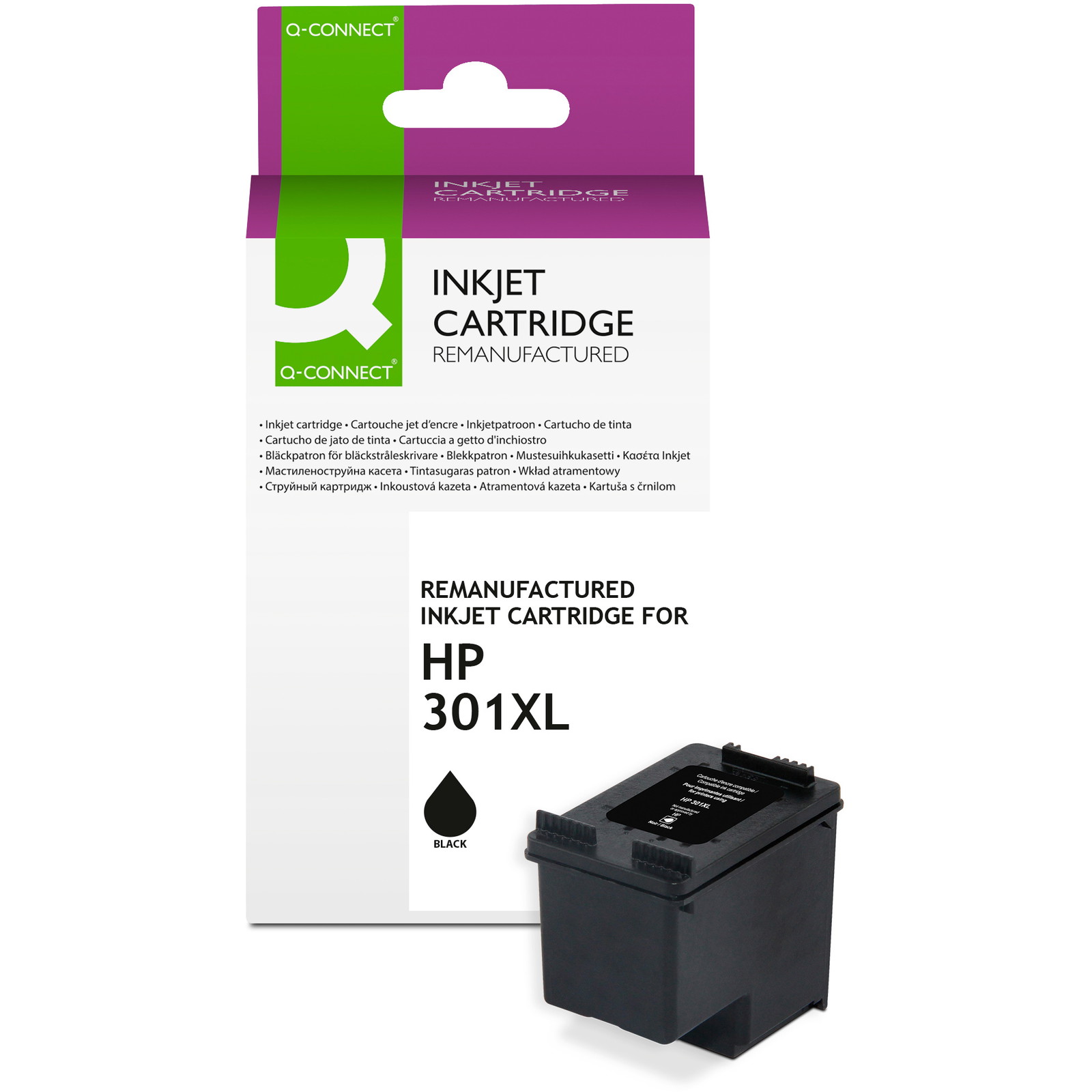 Q-connect 301XL blækpatron sort 550ark