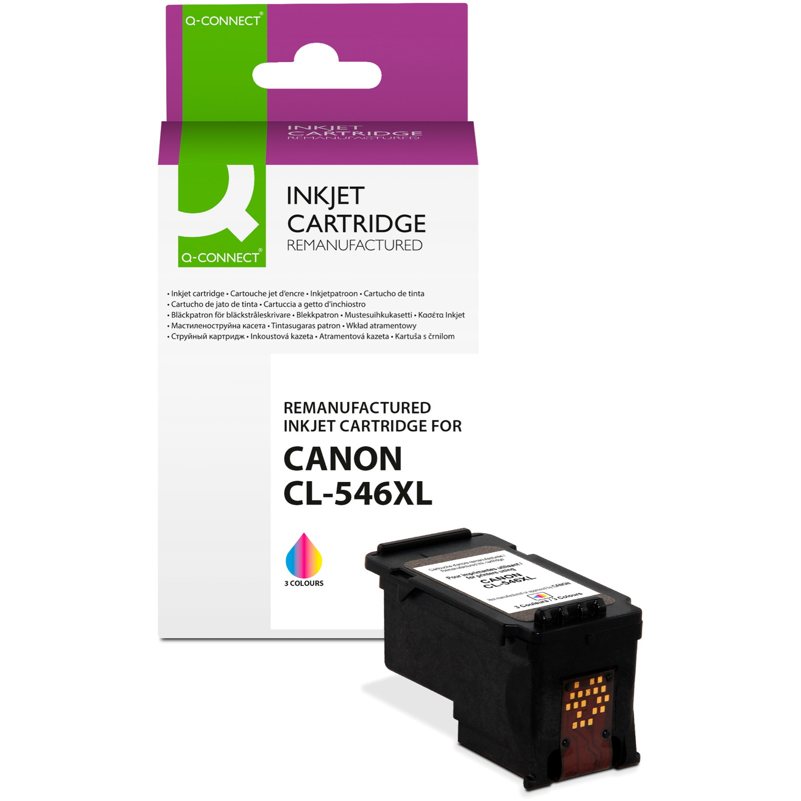 Q-connect CL-546XL blækpatron CMY 400ark