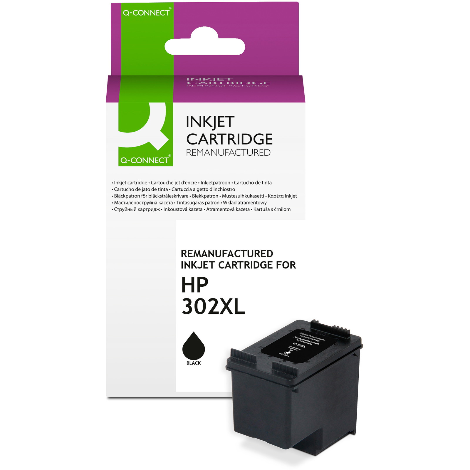 Q-connect 302XL blækpatron sort 700ark