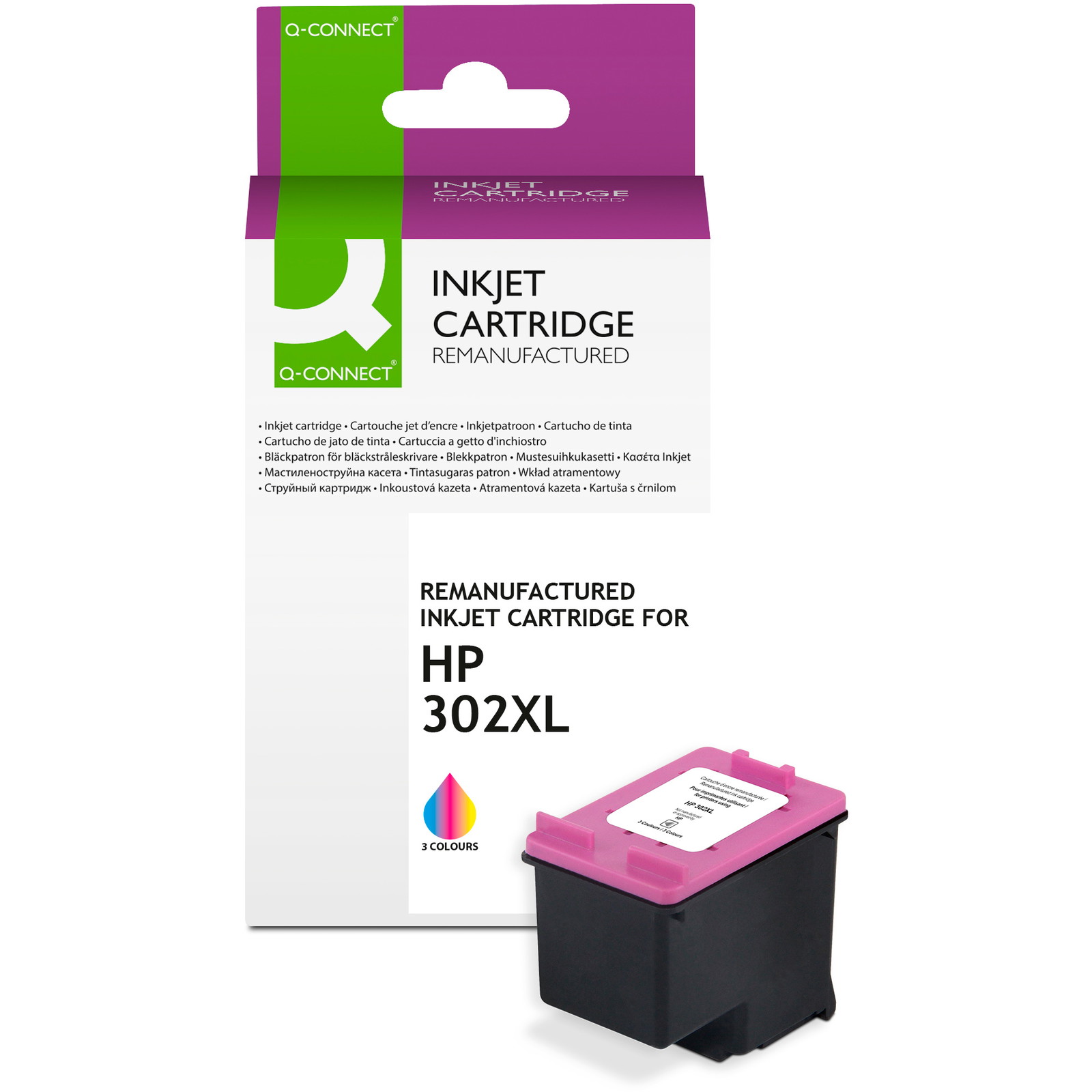 Q-connect 302XL blækpatron CMY 400ark