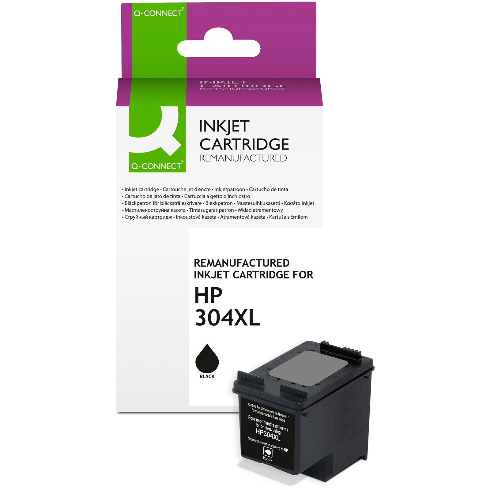 Q-connect 304XL blækpatron sort 700ark