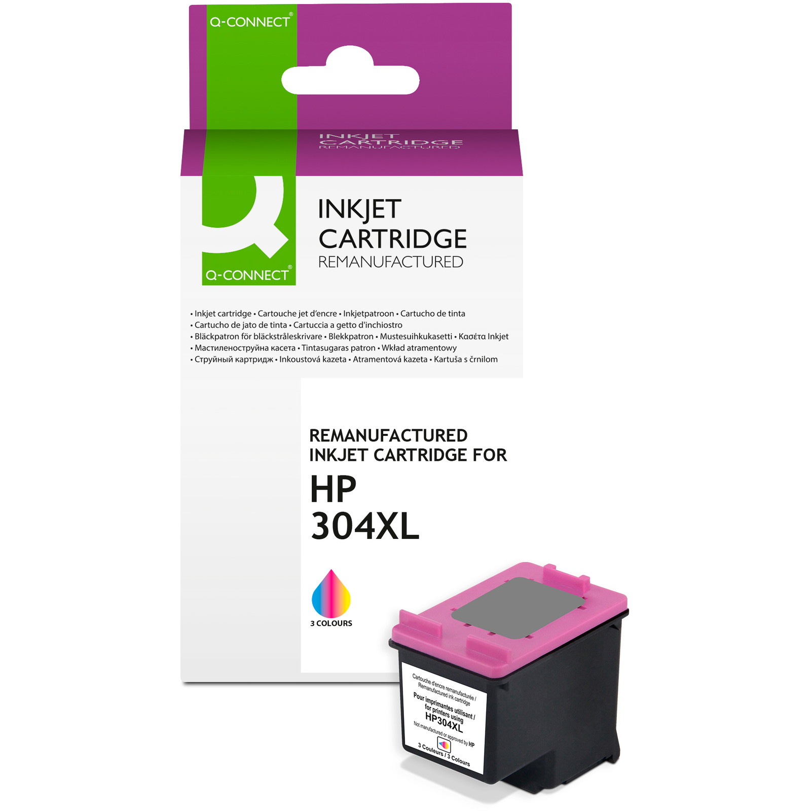 Q-connect 304XL blækpatron CMY 450ark