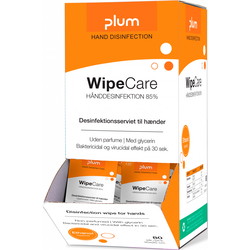Plum hånddesinfektion wipes 85% enkeltpakket