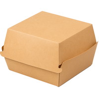 Burgerboks 145x145x80mm brun 100stk