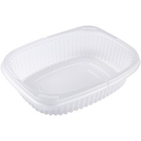 Hot meal plastbakke 1000ml klar 40stk