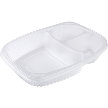 Hot meal plastbakke 3 rum klar 40stk