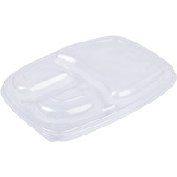 Flergangslåg til hot meal bakke 3 rum klar 20stk