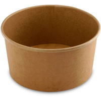 Papskål 850ml brun 50stk
