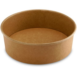 Papskål 1100ml brun 50stk