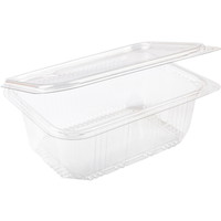 Plastboks med låg 1000ml klar 400stk