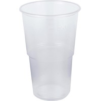 Plastglas Ø95x144mm 50cl klar 50stk