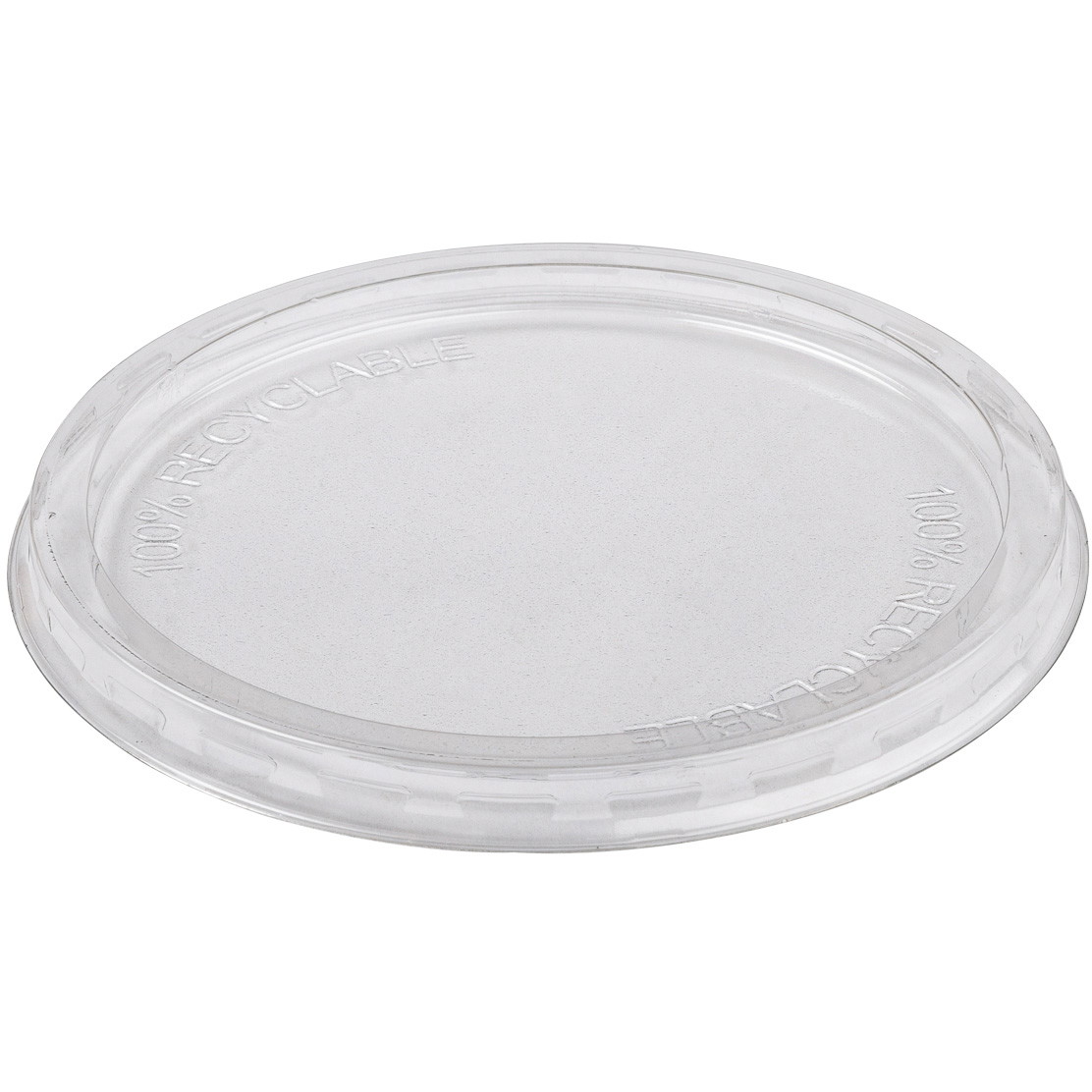 Låg til plastbæger Ø122mm klar 50stk