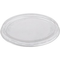 Låg til plastbæger Ø122mm klar 50stk