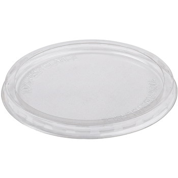 Låg til plastbæger Ø122mm klar 50stk