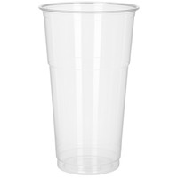 Plastglas Ø95mm 50cl klar 50stk