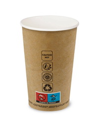 Kaffebæger Ø89x132mm 40cl brun 50stk