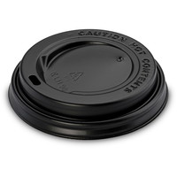 Engangslåg til kaffebæger Ø90mm sort 100stk