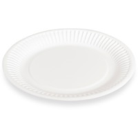 Frokosttallerken Ø180mm hvid 100stk