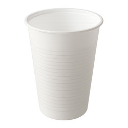 Automatbæger Ø70x92mm 20cl hvid 100stk