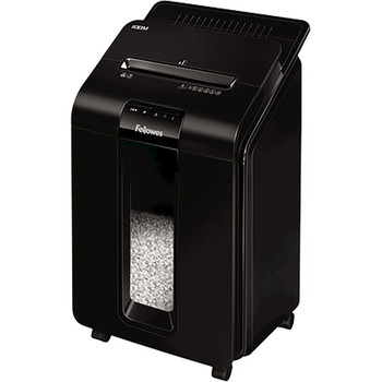 Fellowes AutoMax 100M makulator 4x10mm P4 23L sort