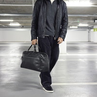 Markberg Theodore Weekendtaske XL Sort Zero Waste Leather