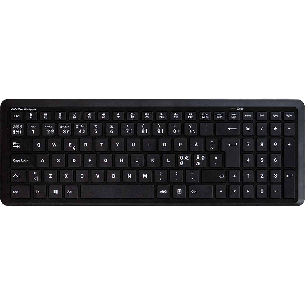 Mousetrapper trådløstastatur Type Midi sort