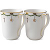 Royal Copenhagen Stjerne Riflet Jul krus 36cl 2-pak
