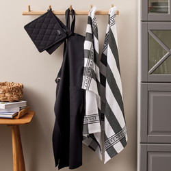 Pillivuyt køkken tekstiler Sort 5dele