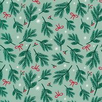 Julegavepapir gransløjfe 57cmx160m lysegrøn